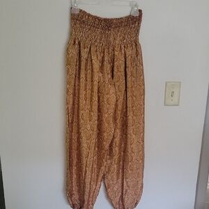 Silk Harem Balloon Pants New OS